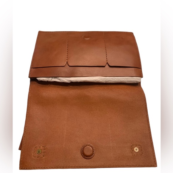 NWT 100% Leather Two Way Madewell Clutch - Picture 7 of 14